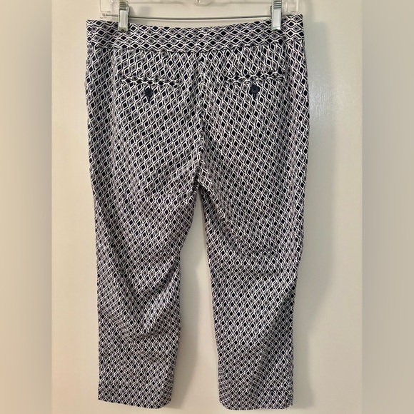 Laundry by Shelli Segal Geometric Cropped Pant Women’s size 4 - Picture 2 of 5